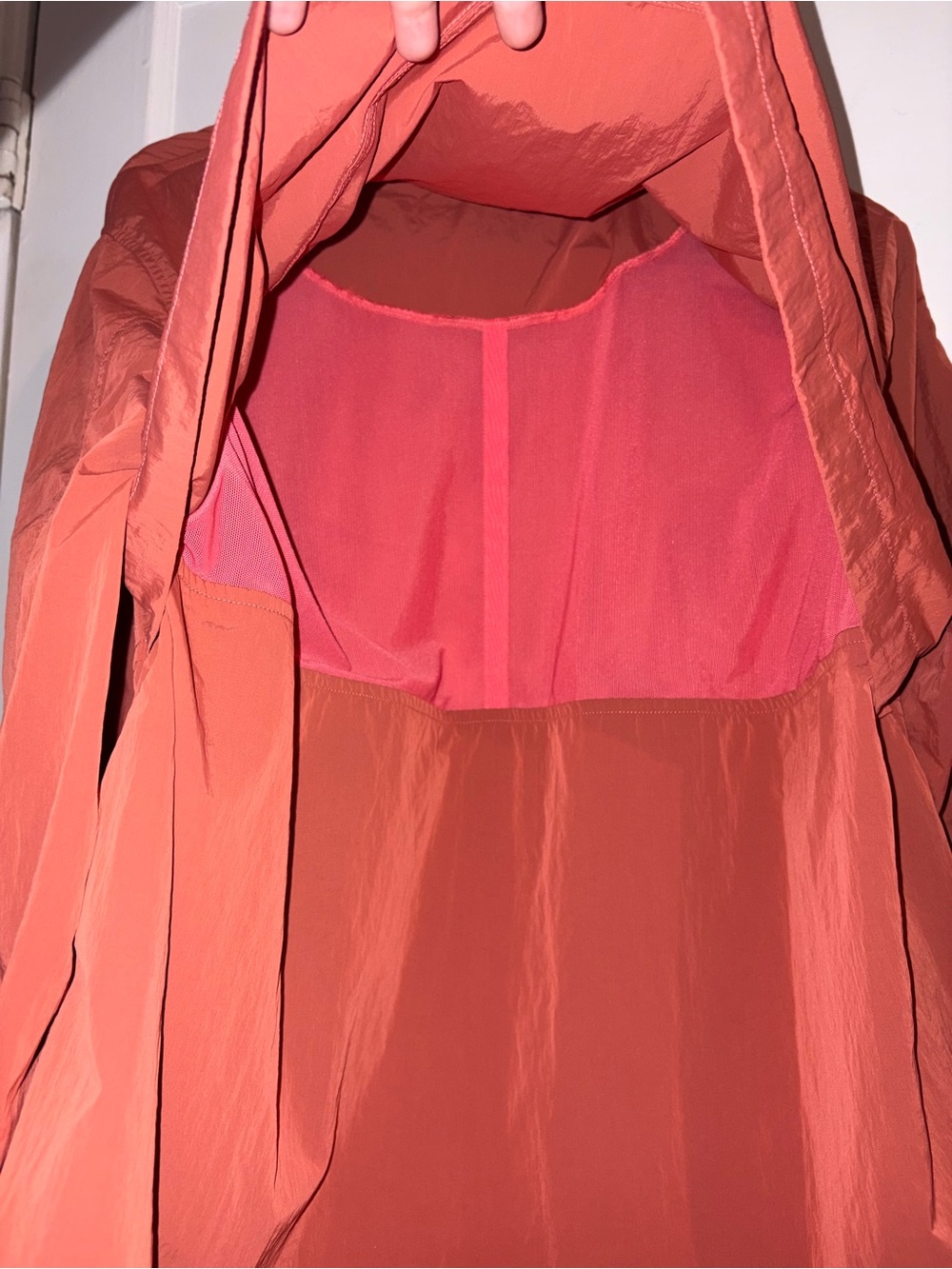 NWOT Lululemon size 14 Lightweight Rust Red Windbreaker Jacket - Picture 6 of 8